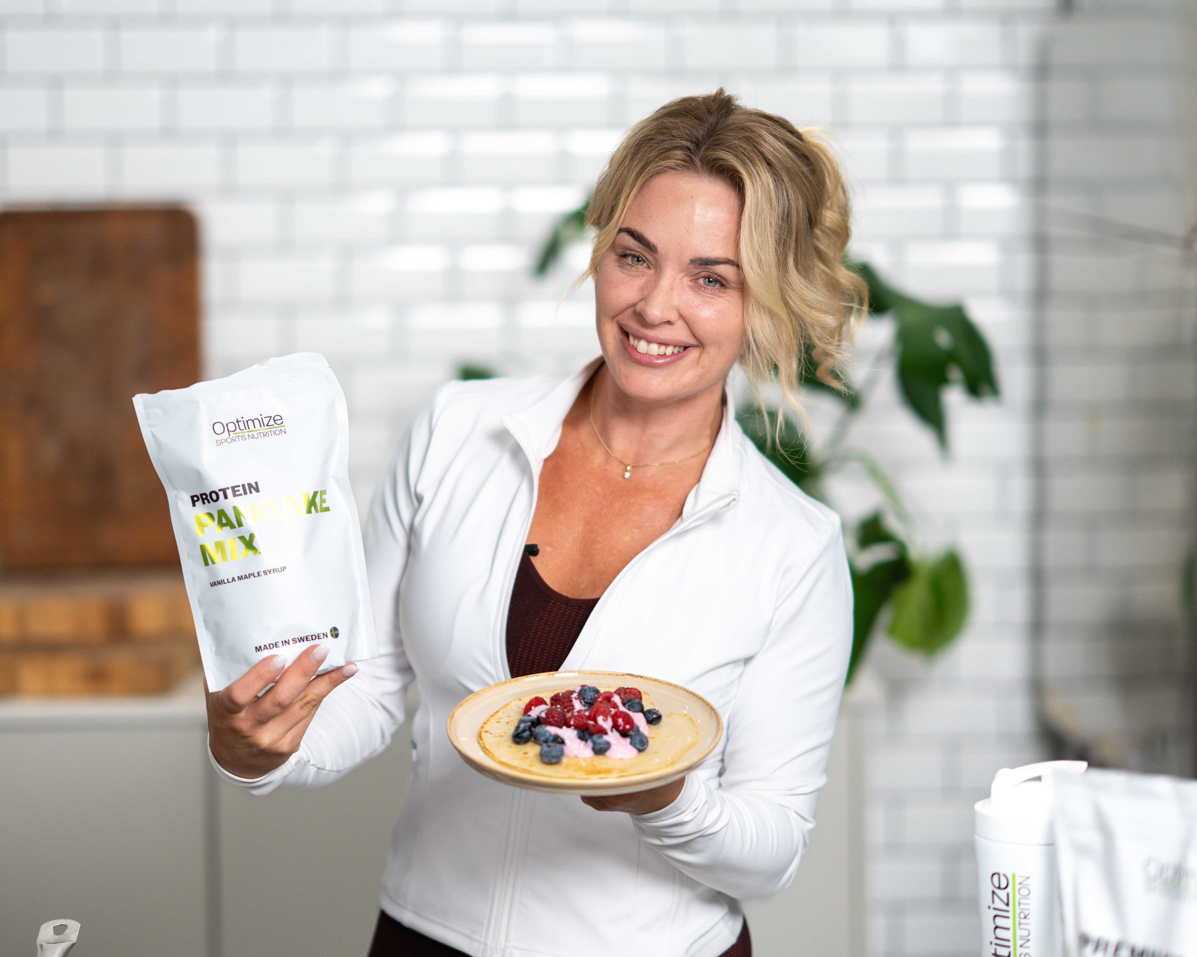 Protein pancake mix Vanilla maple syrup