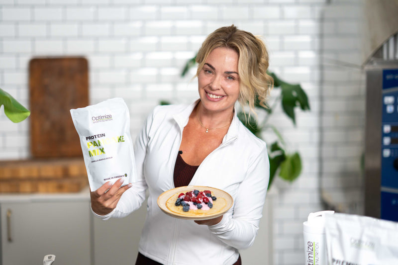 Protein pancake mix Vanilla maple syrup