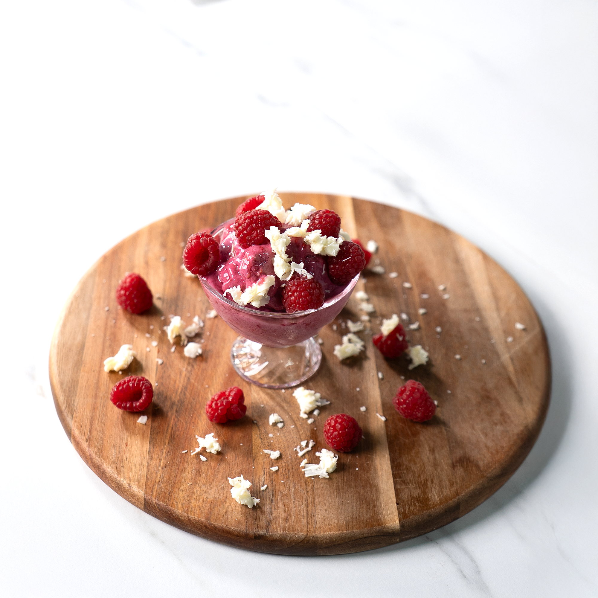 Hallon & Vitchoklad Glass