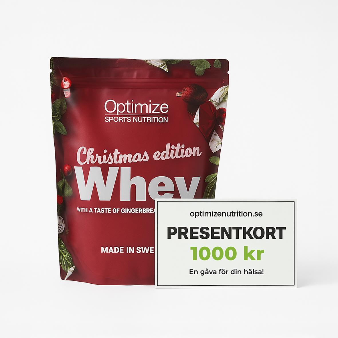 Premium Whey Pepparkaksdeg med Presentkort